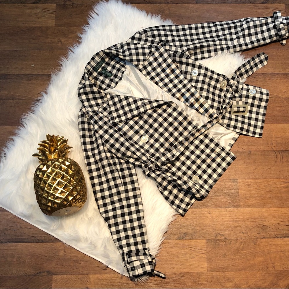 Ralph Lauren Plaid Blazer size Medium Petite